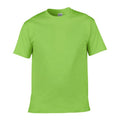 Classic Solid Red Crew Neck Short Sleeve Cotton T-Shirt for Men Green T-Shirt